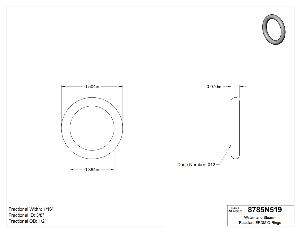 Technical drawing - 8785N519
